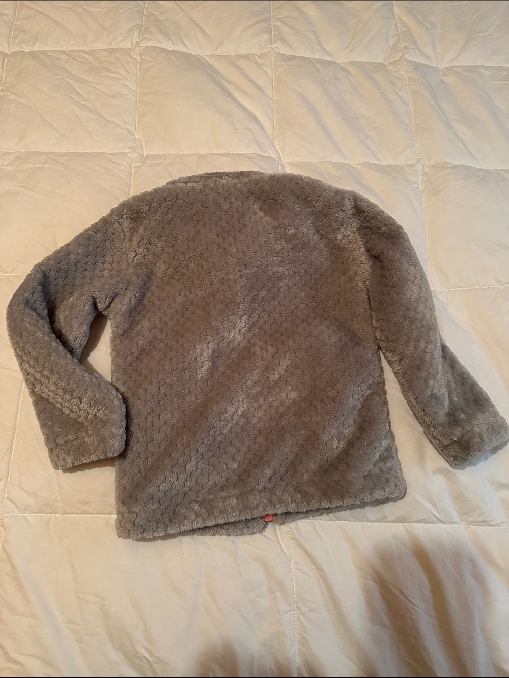 Columbia Kids Gray Plush Puffer Jacket with Pink Zipper - Picture 4 of 4